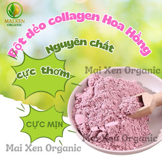 [100gr] Bột Mặt Nạ Dẻo Collagen Hoa Hồng Cao Cấp (Mask dẻo) - Dưỡng trắng, giảm mụn, giảm nám, tàn nhang, chống lão hoá