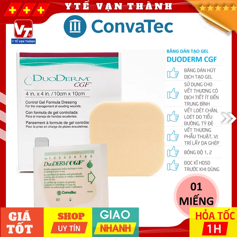 ✅ Miếng Dán Chống Loét DuoDerm CGF | chống lở loét, tỳ vết thương -VT0463