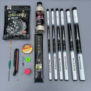 Cần câu cá mini hắc bạch thu ngọn 40cm độ cứng 4H chuyên rô diếc chép anh Đức fishing