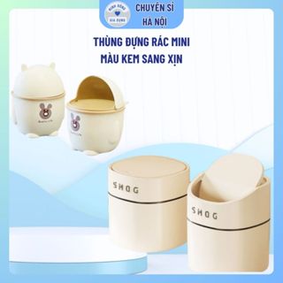 Thùng rác mini để bàn thông minh, thùng đựng rác kiểu dáng hiện đại chất liệu ABS cao cấp siêu tiện dụng