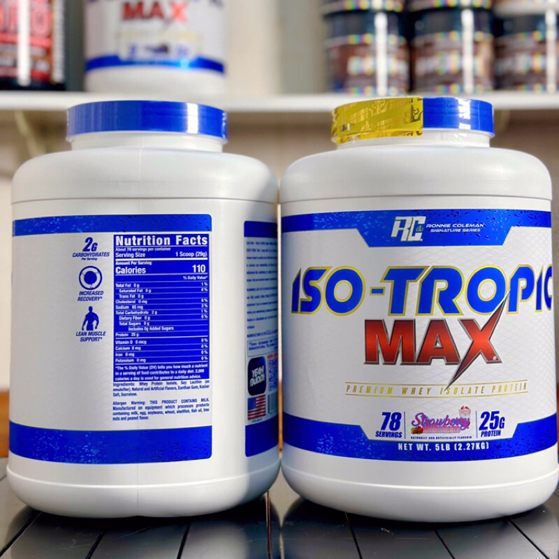 [chính hãng] ISO TROPIC MAX 2,3kg | Whey protein 100% isolate | hỗ trợ tăng cơ, hấp thu nhanh, không