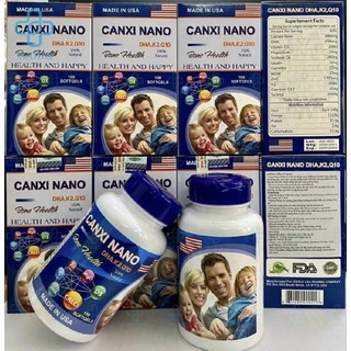 Viên uống Canxi nano USA hộp 100 viên của Mỹ