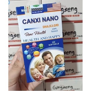 Viên uống Canxi nano USA hộp 100 viên của Mỹ