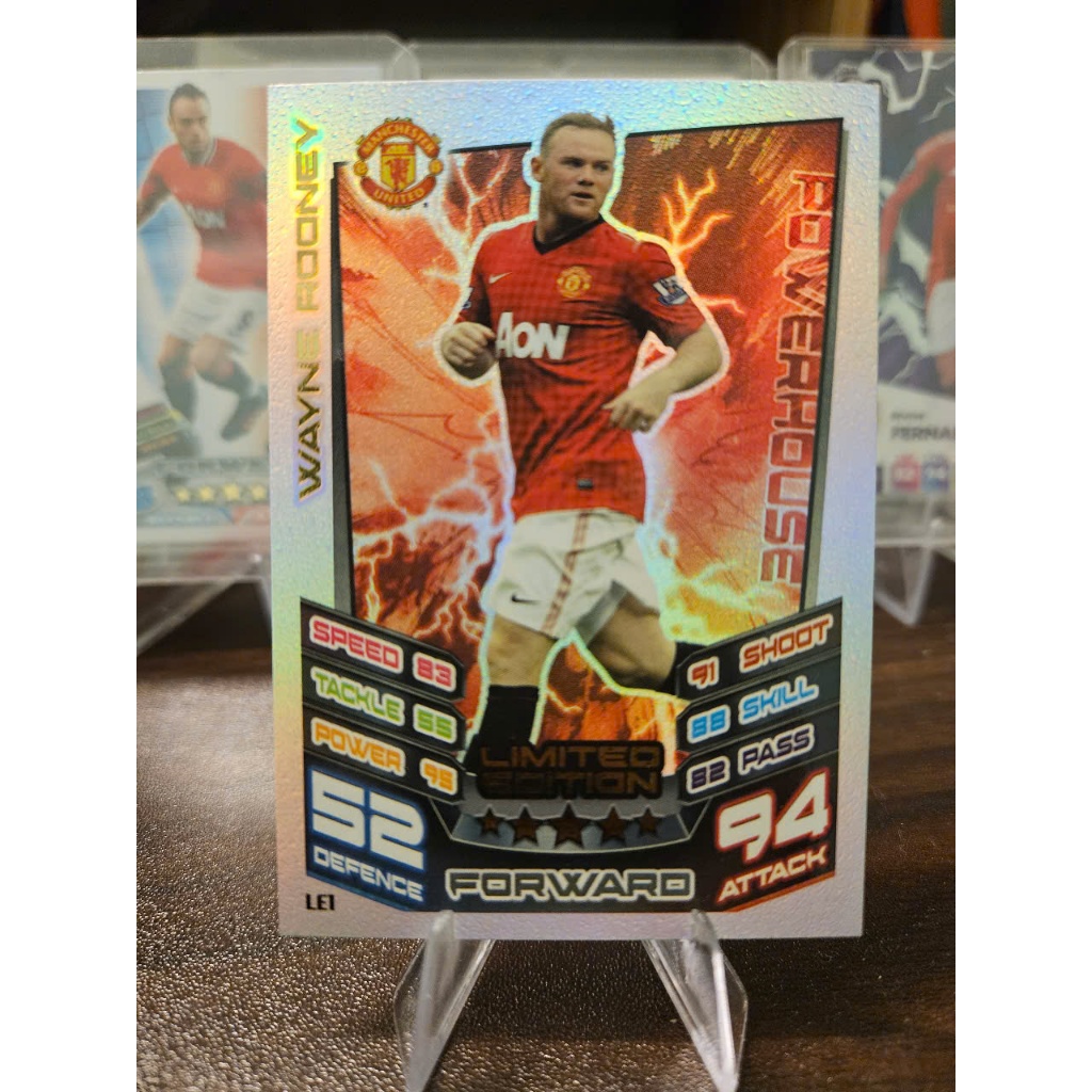 Thẻ LIMITED EDITION Wayne Rooney Topps Match Attax 2012/2013 (Manchester United) (12/13)