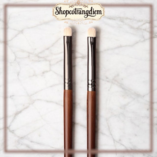 【CTD Cọ trang điểm mắt dẹt nhỏ, đánh nhũ đầu mắt chất liệu lông dê trắng N66