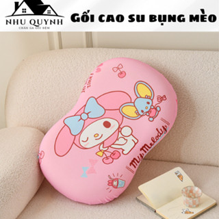 Gối bụng mèo gối cao su non cho người lớn nhiều hình chống đau mỏi cổ vai gáy, giúp ngủ sâu giấc kích thước 50x30x9cm