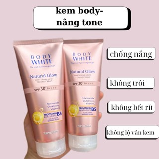 Kem body dưỡng trắng da chống nắng dưỡng ẩm nâng tone Tức Thì Natural Glow 200ml SPF30+ PA++++ - Làm Đẹp Da