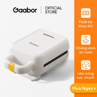 Máy nướng bánh mì sandwich GAABOR SM60M-WH01A công suất 600W thiết kế chống dính, đa năng.
