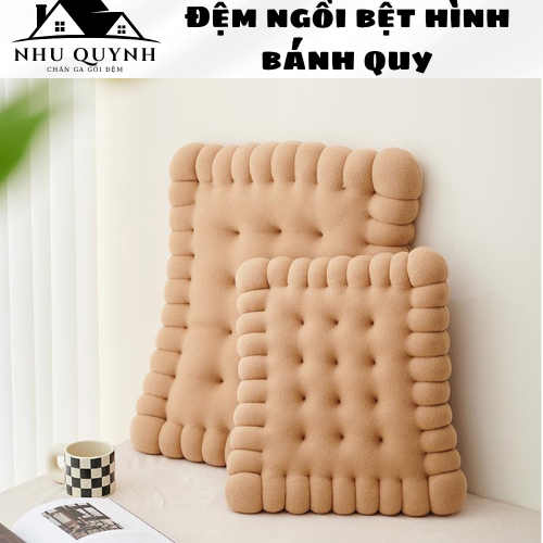 Đệm ngồi bệt, nệm lót ghế , nệm ngột bệt hình bánh quy tròn và bánh quy vuông siêu đẹp kích thước 40