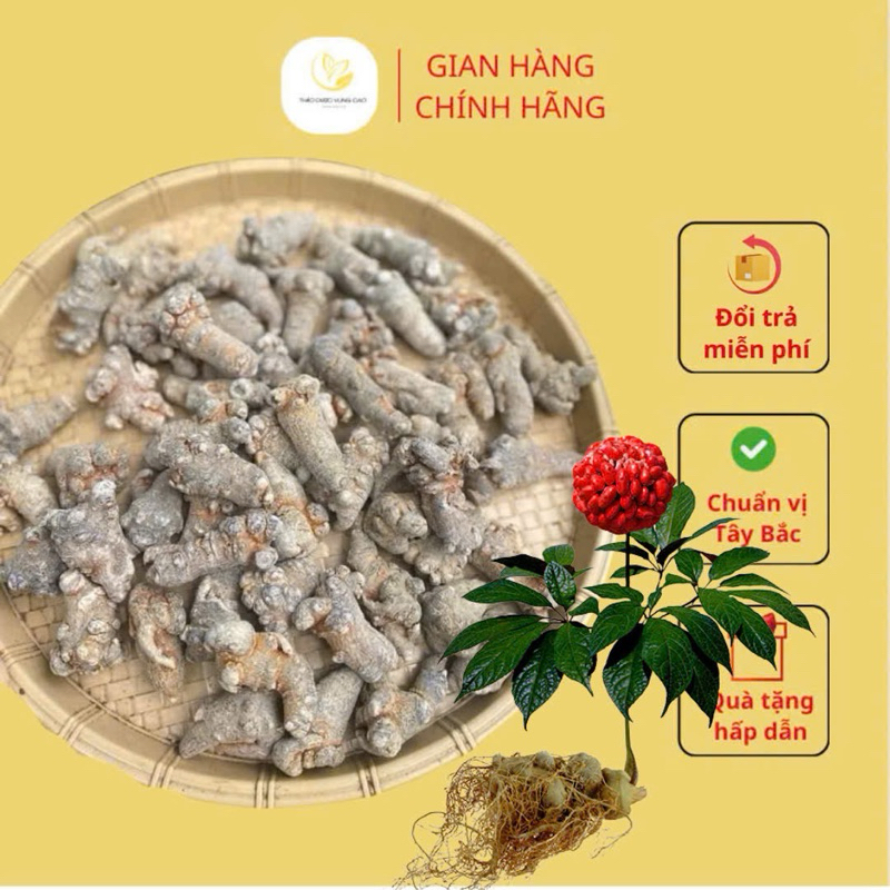 [CHÍNH HÃNG] CỦ TAM THẤT Bắc Khô Loại 1 (Thơm ChUẩn Lạc Củ 50)