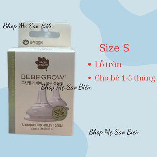 Núm ti bình sữa Green Finger Bebegrow Hàn Quốc chính hãng cho bé