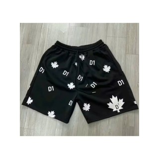 (B011) Bộ quần áo cộc unisex nam nữ, áo thun in chữ THE WEIRD MIX quần đùi gió 2 lớp in D1 lá phong