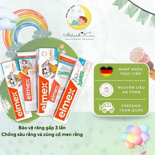    Hàng Đức   Kem đánh răng trẻ em Elmex kem đánh răng nuốt được cho bé từ 0 tuổi đến 12 tuổi tuýp 50-75ml 