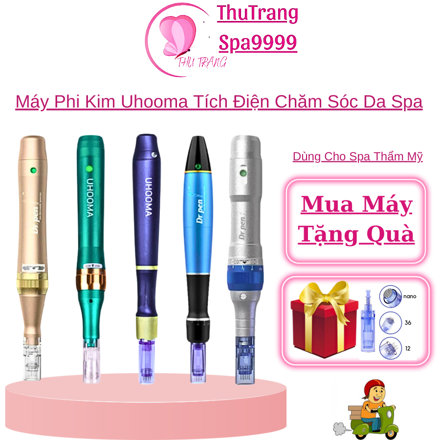 Máy Dr.pen Máy Phi Kim Chăm Sóc Da UHOOMA F3 F6 F7 F8 F10 Máy Tích Điện  Kim Nano | Kim 12 Kim 36 Dùng Cấy Tảo Cấy Nano