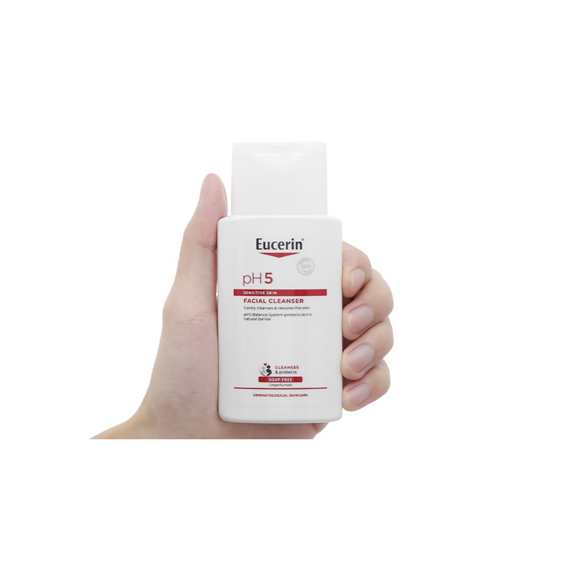 Eucerin Sữa Rửa Mặt Dịu Nhẹ pH5 Facial Cleanser 100ml