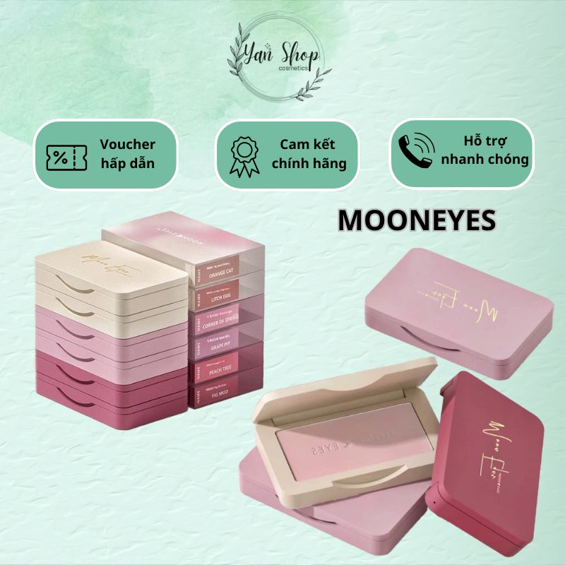 [MOON EYES] Phấn Má Hồng Moon Eyes Đơn Sắc Mịn Lì Tự Nhiên, Matte Blush, 6.5g | BigBuy360 - bigbuy360.vn