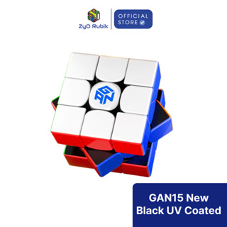   NEW  Rubik 3x3 - GAN 15 New Black UV Coated - Đồ Chơi Trí Tuệ - Zyo Rubik 