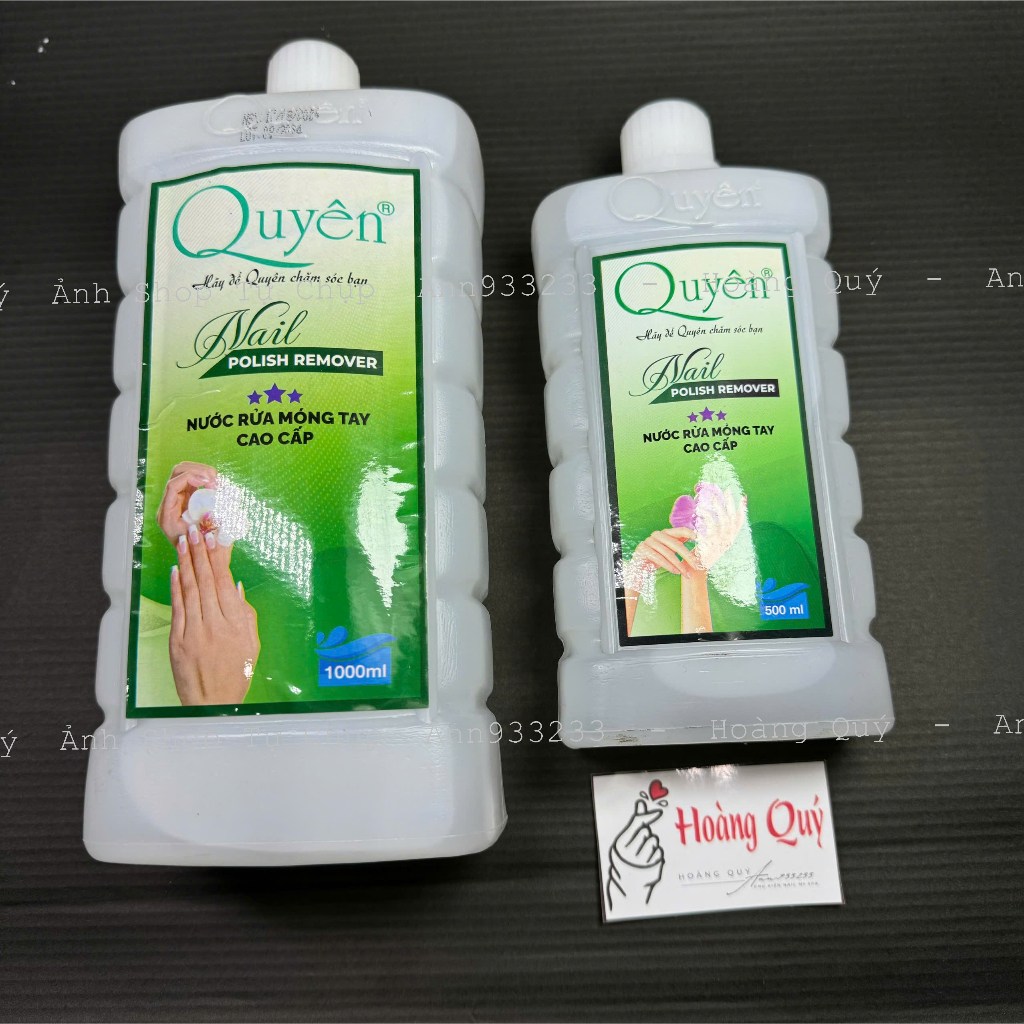 Axiton Quyên 500ml( Acetone nước rửa móng,nước ủ phá sơn gel Acetone)  - Hoangquy.233