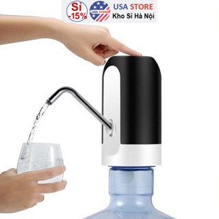  Vòi Bơm Nước Điện Tử Tự Động Có Sạc USB  Máy Hút Nước Thông Minh Có Đèn Led Pin Sạc 