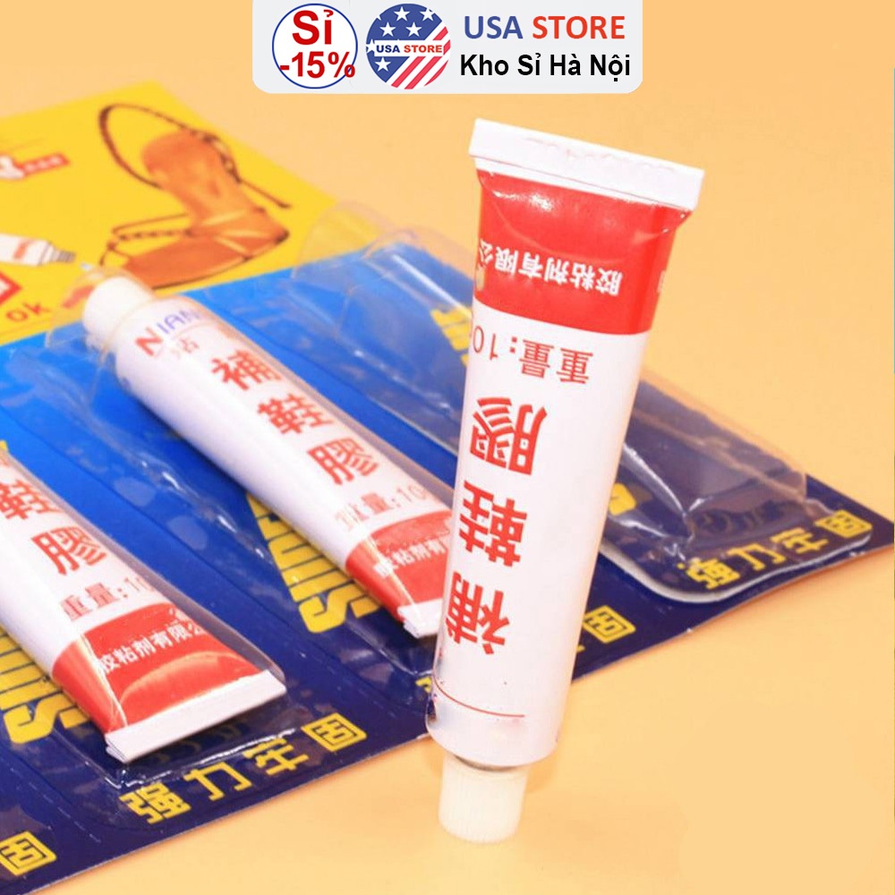 Combo 1-2 Tuýp Keo Dán Đa Năng Dán Giày Dép Con Chó / A5 / MS, Dính Siêu Chắc (Tuýp Xanh/Tuýp Đen/Tuýp Trắng)
