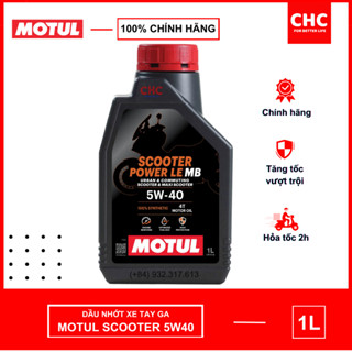 Dầu nhớt xe ga Motul Scooter Power 5W40 cao cấp