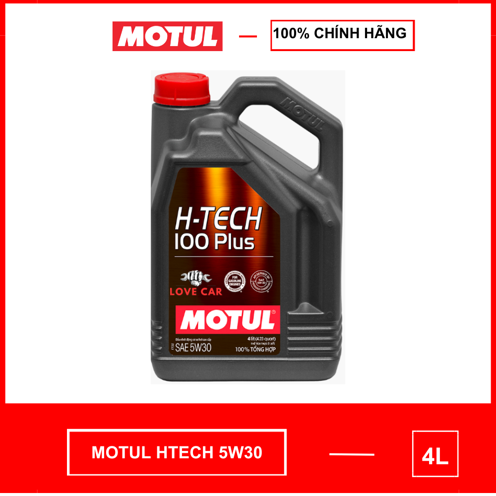 Dầu nhớt xe hơi MOTUL 5W30 HTech plus, xe Mercedes Benz, BMW, Audi, Toyota, Honda, Huyndai, Kia, for
