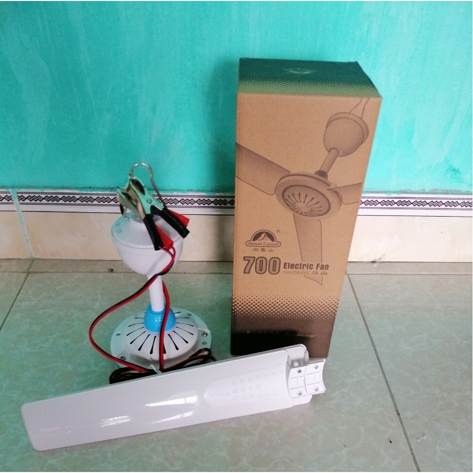 Quạt Màn, Quạt Trần Mini 12V 70Cm