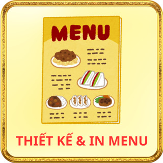 In Menu, Decal Bảng Giá Quán Ăn, tiệm Cafe, Spa A5,A4,A3 Theo Yêu Cầu + Khung mica nhựa pvc để bàn