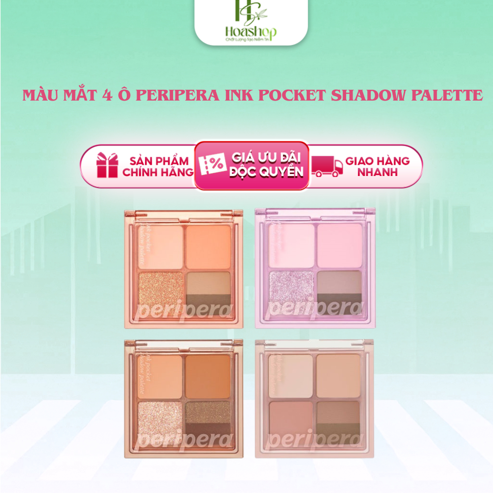 Màu Mắt 4 Ô Peripera Ink Pocket Shadow Palette