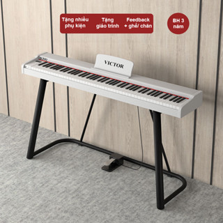  Đàn Piano Điện VICTOR VT02 - 88 Phím - Full Phụ Kiện Đàn Xịn Đẹp Cứng Cáp Chắc Chắn Và Tặng Giáo Trình 