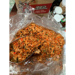 COMBO 0.5kg Rìa dẻo phơi sương + 200g muối tôm hành phi