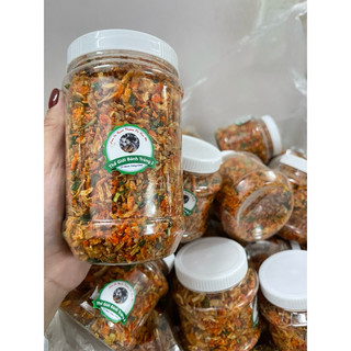 COMBO 0.5kg Rìa dẻo phơi sương + 200g muối tôm hành phi