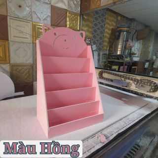 Kệ sách hình Gấu – Kệ gỗ đa năng để đồ, đựng sách, tháo lắp dễ dàng cho bé,3 màu dễ thương-Minh Long