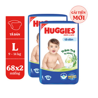 Tã dán Huggies size L68 / XL60/XXL54 (mẫu mới Skin care)