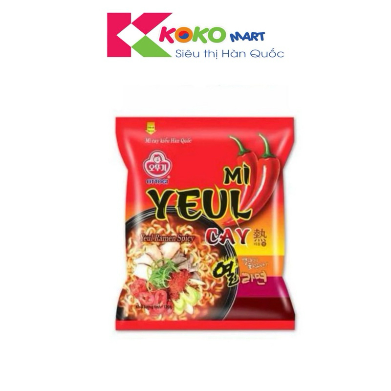 Combo 5 gói mì nước Yeul Cay Otoki Hàn Quốc