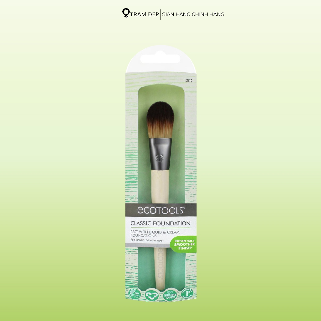 Cọ Tán Nền Ecotools Classic Makeup Foundation Makeup Brush