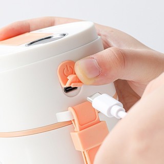Máy Xay Sinh Tố Mini Juicer Màn Hình LED, Cốc Xay Trái Cây Cầm Tay 200w Lưỡi Dao 10 Cánh