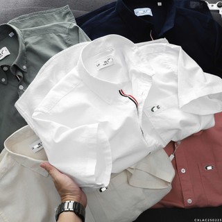  Áo Sơ Mi Nam Đũi Ngắn Tay PLN51 LCS Form Slim-Fit chất vải đũi chính phẩm Hàng VNXK - Tuantustore 