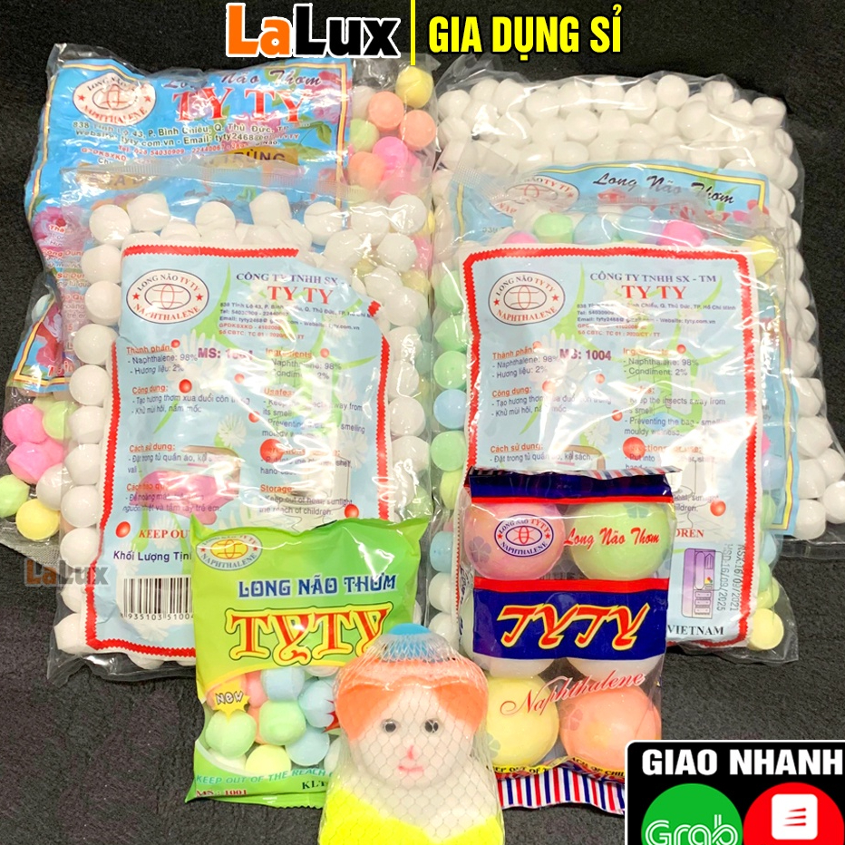 Băng Phiến Đuổi Gián Chuột TYTY ĐỦ MẪU - Long Não Thơm Đuổi Côn Trùng Bỏ Tủ Quần Áo Treo 1kg, 500g, 