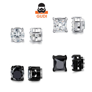 Khuyên Tai Nam Châm Không Cần Bấm Xỏ Lỗ Kẹp Vành Nam Nữ Đính Đá Zircon Thời Trang Sang Trọng Gudi Studio