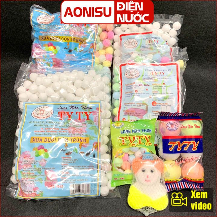 Long Não Đuổi Chuột Đuổi Gián TYTY ĐỦ MẪU - Băng Phiến Đuổi Côn Trùng Thơm, Treo Tủ Quần Áo, 1kg, 500g, Lớn - AONISU