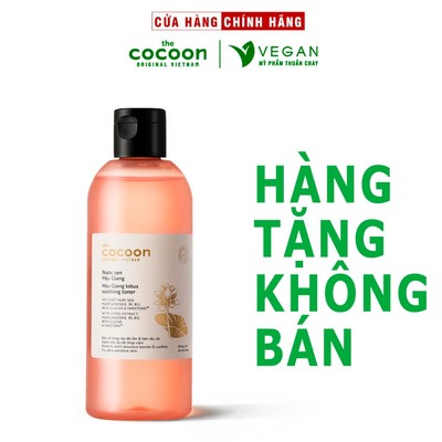 [HÀNG TẶNG KHÔNG BÁN] Toner Nước cân bằng da Sen Hậu Giang Cocoon 310ml thuần chay