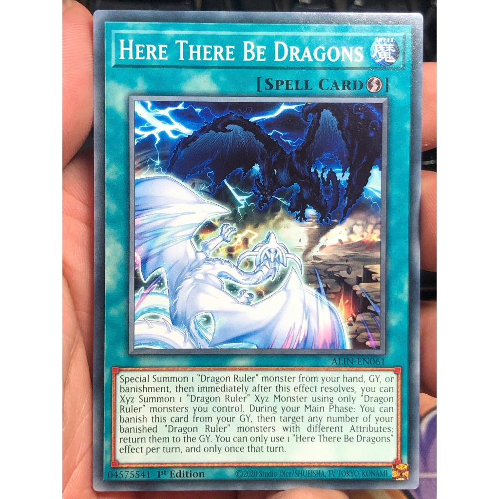 [KW2 Yugioh] [EN-UK-AE-JP] [Nice Art] Thẻ bài ALIN-EN061 AE061 JP061 - Here There Be Dragons - Commo