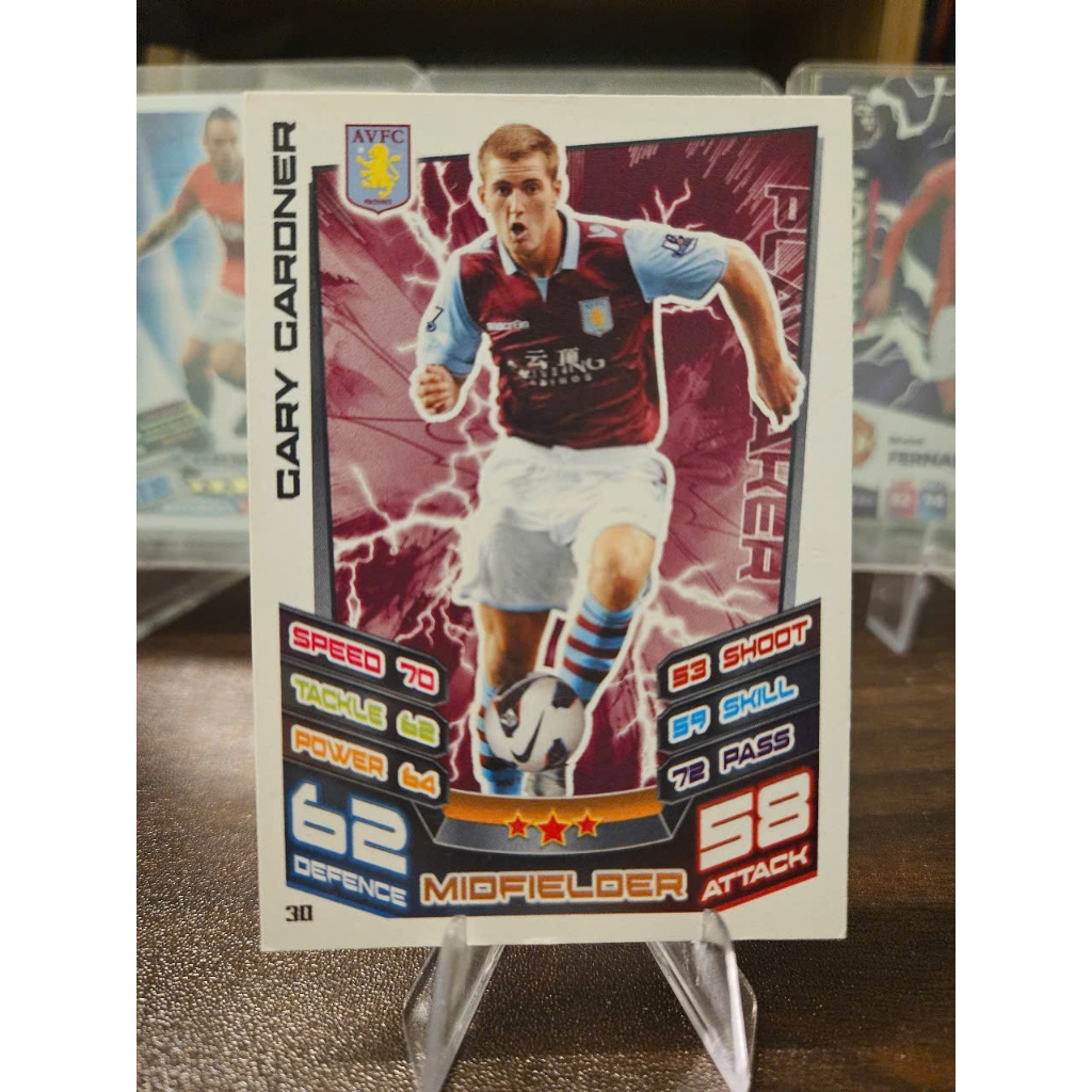 Thẻ Gary Caroner Topps Match Attax 2012/2013 (Aston Villa) (12/13)