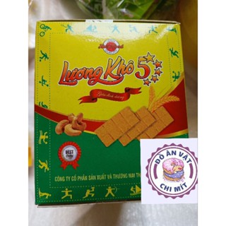 Hộp lương khô 5sao cao cấp Hải Châu gồm 10 gói 70g đồ ăn vặt tuổi thơ