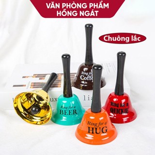  Chuông lắc cầm tay đồ dùng giáo cụ dạy học trong học tập và các hoạt động trò chơi cho giáo viên với nhiều GC08 màu 