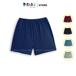 Quần đùi bé trai gái PISARO vải 100% cotton cho bé từ 6kg đến 35kg mặc mùa hè mềm mịn thoáng mát