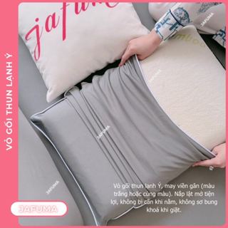 Vỏ gối nằm 50x70cm 40x60cm | Vỏ gối ôm 35x100cm | Áo bọc gối Thun lạnh Ý | Cotton 100% và CottonPoly