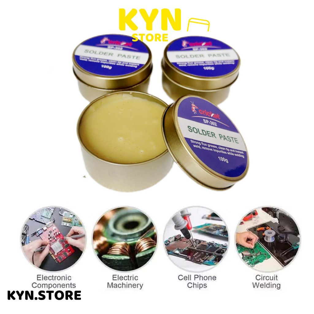 Mỡ trợ hàn Cricket bám dính thiếc mạnh, mỡ hàn thiếc, hàn mạch sáng bóng, chắc chắn, ít cặn