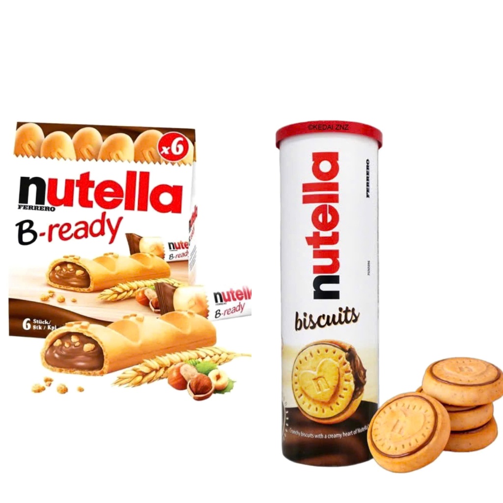Bánh qui nhân hạt phỉ Nutella B-Ready 132g/166g xuất xứ Đức